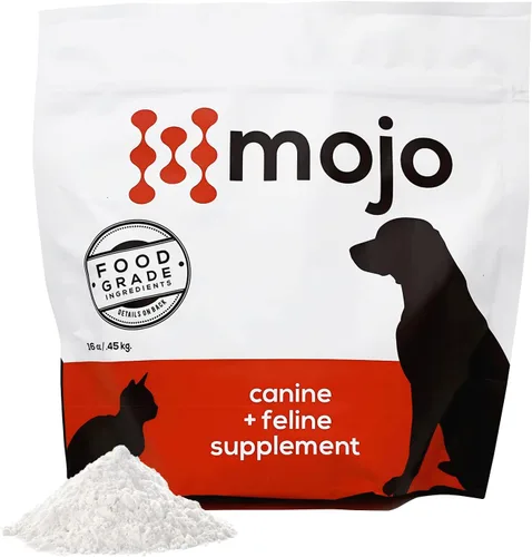 Mojo Suplemento articular para perros y gatos, felino + canino de grado alimenticio para cadera y articulaciones suplemento con glucosamina y