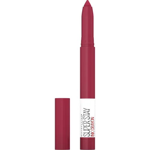 Vista 21 de Maybelline Super Stay Ink Crayon Lápiz labial, Crayón de labios mate con punta de precisión y afilador incorporado, larga duración hasta 8 horas