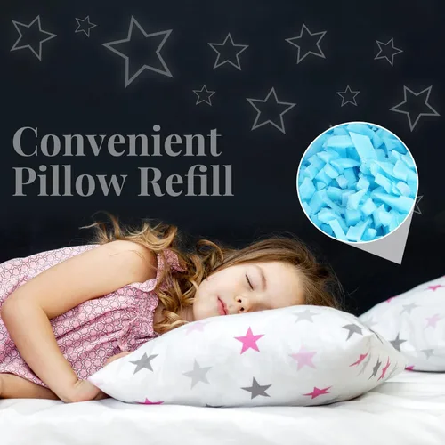 Vista 18 de Frienda Relleno de puf de 40 libras a granel, relleno de espuma viscoelástica, relleno de espuma suave triturada para relleno de puf, almohada