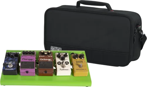 Vista 14 de Pedalera GPB-BAK-1 de Gator Cases, de aluminio, con estuche de transporte, tamaño grande, color negro camuflaje, Negro, S