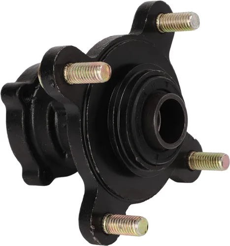 Vista 6 de Cubo de eje de rueda de 4 pernos, 4 pernos de freno de disco delantero de aleación de acero para 110 125 150 200 Kart ATV 4 ruedas