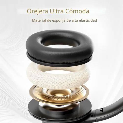 Vista 5 de KVIDIO Auriculares Bluetooth sobre la oreja, 65 horas de reproducción, auriculares inalámbricos con micrófono, auriculares ligeros plegables