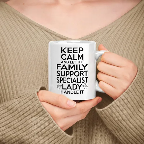 Vista 11 de Gift For Advocate - Taza de cerámica blanca de 11 onzas y 15 onzas – Keep Calm & Let The Advocate Lady Handle It