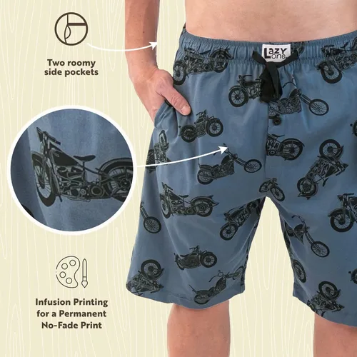 Vista 6 de Lazy One - Shorts de pijama para hombre, pantalones de pijama para hombre, ropa para dormir