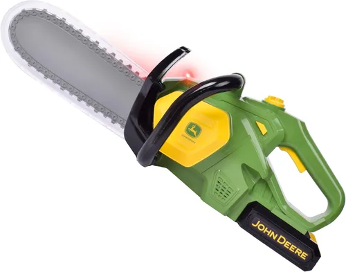 John Deere Juguete de motosierra - Luces y sonidos, juego de simulación - A partir de 3 años