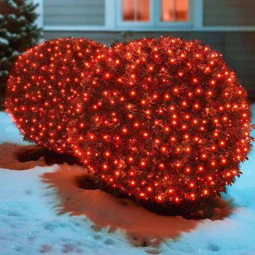 Vista 8 de Luces LED de Navidad Multicolor para Exteriores, Red de Luces de Navidad para Arbustos, 120 LED, 6 x 5 pies, Iluminación de Malla Conectable