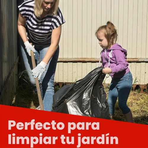 Vista 6 de Bolsas de basura de 65 galones para cubo, color negro, 50 bolsas por caja