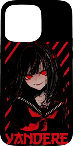 Vista 30 de Funda para iPhone 11 Pro Yandere Anime Girl Kawaii Emo Goth Otaku Anime Manga Lover