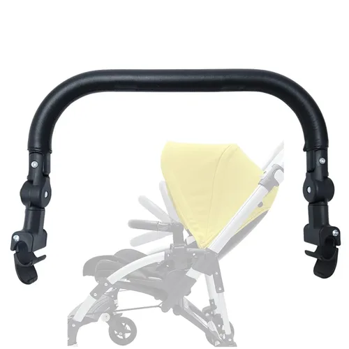 Consola para manillar de cochecito, reposabrazos ajustable, barra de parachoques compatible con Bugaboo Bee 3 Bee 5 Bee 6 Cochecitos de bebé (cuero