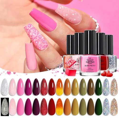 Vista 14 de Born Pretty Esmalte de Estampado de Uñas, Set de Esmalte de Sello para Uñas Esmalte de Uñas de Impresión para Manicura para Placas 12