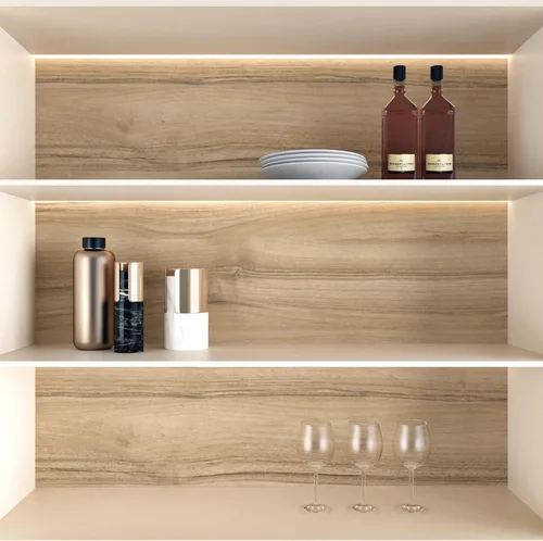 Vista 7 de Wallercity Papel tapiz de madera marrón claro para despegar y pegar, papel de contacto de madera de roble para encimeras, papel tapiz extraíble