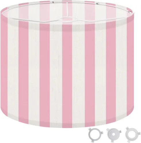 Vista 9 de Lamp shades for Table Lamps Boho Abstract Terracotta Orange Texture Foliage Light Shade Subtle Medium Drum Lamp Shades 13''W x 10''H Replacement