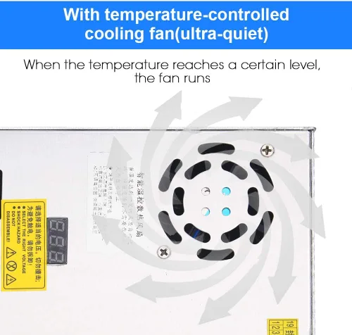 Vista 5 de Convertidor de voltaje de corriente CC ajustable AC 110V-220V a DC 0-48V 10A Módulo Fuente de alimentación conmutada Pantalla digital Regulador