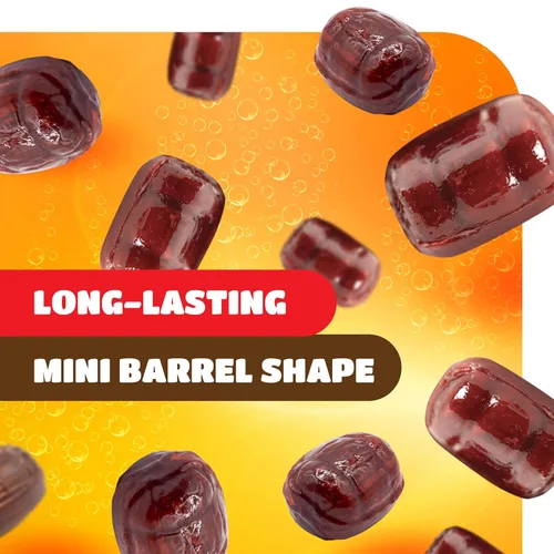 Vista 6 de Root Beer Barrels - Caramelo duro de 2 libras, caramelo duro envuelto individualmente, barriles de cerveza de raíz a la antigua para bufés