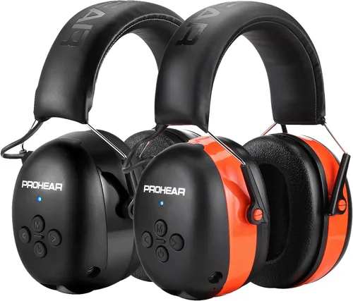 Vista 17 de PROHEAR 037 Almohadillas de gel para los oídos Bluetooth 5.0 Auriculares de protección auditiva 25dB NRR Reducción de ruido con batería recargable