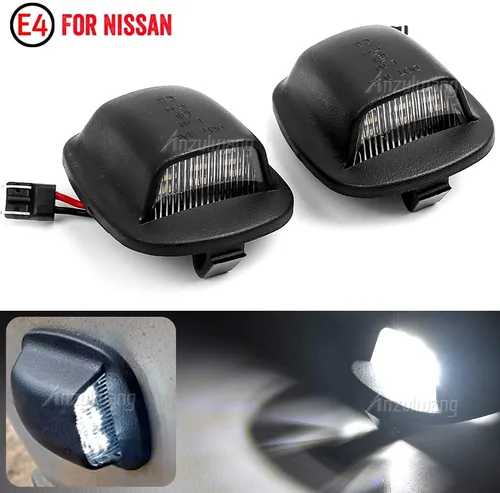 Vista 2 de 2 luces LED de matrícula compatibles con Nis-san Xterra (Roniz) WD22 1999-2004, compatible con Fro-ntier Navara NP300 D22 1998-2004