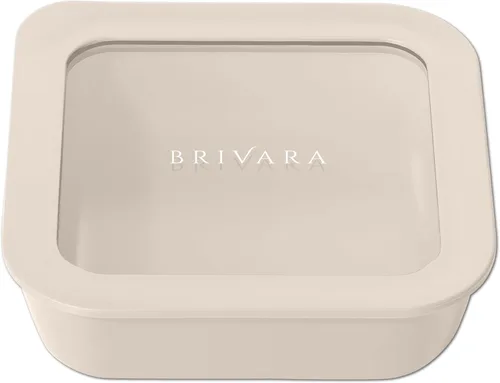 Vista 49 de Recipiente de almacenamiento de alimentos de vidrio recubierto de cerámica Sin PTFE, PFOA, PFAS y BPA Recipiente reutilizable no tóxico