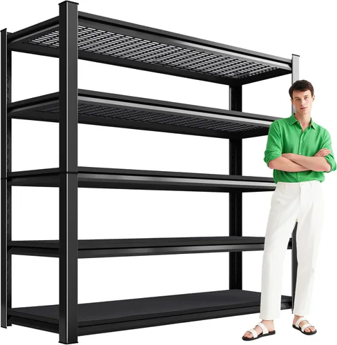 Vista 15 de Garage Shelving Heavy Duty, Garage Storage Shelves,Metal Shelving Unit,4 Tier Adjustable Steel Utility Shelf,Use for Basement,Warehouse, Pantry