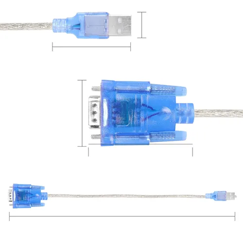 Vista 5 de YACSEJAO Adaptador USB a serie (9 pines) DB9 macho RS-232 a USB 2.0 Cable convertidor para Windows 10 8 7 Vista XP Mac OS, 1.2M