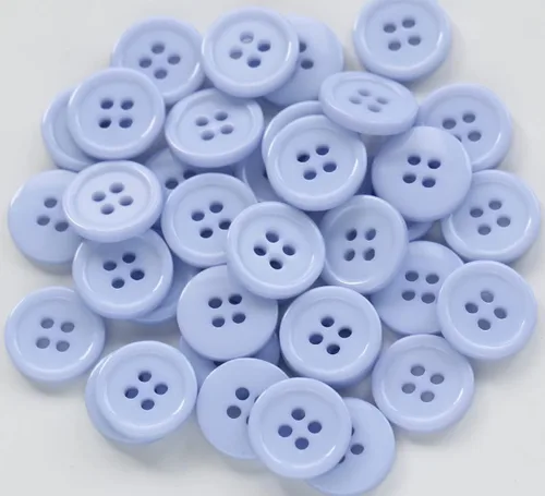 Vista 12 de 160 botones de costura de 5/8 pulgadas (15mm) para prendas de vestir con parte trasera plana, botones azul oscuro, manualidades, proyectos