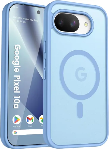 Vista 177 de Funda para teléfono Google Pixel 9 Pro XL, Compatible con Magnético, Protección contra Caídas de Grado Militar Translúcida Mate Resistente a Golpes