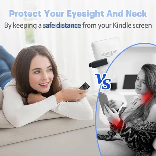 Vista 3 de Kindle Page Turner, Dewewede Remote Page Turner Clicker para Kindle Paperwhite y otros lectores electrónicos, cómoda lectura manos libres en la cama