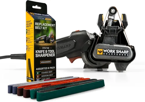 Work Sharp Afilador de cuchillos y herramientas Mk.2 + Kit de correa de repuesto