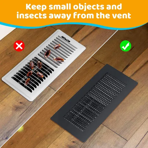 Vista 5 de Orzbow Cubierta de ventilación de silicona suave a prueba de bebés para pared del hogar, techo, suelo, deflector de ventilación de piso a prueba