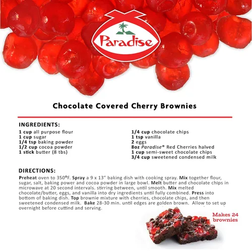 Vista 5 de Paradise Cerezas rojas, 8 onzas (paquete de 2)