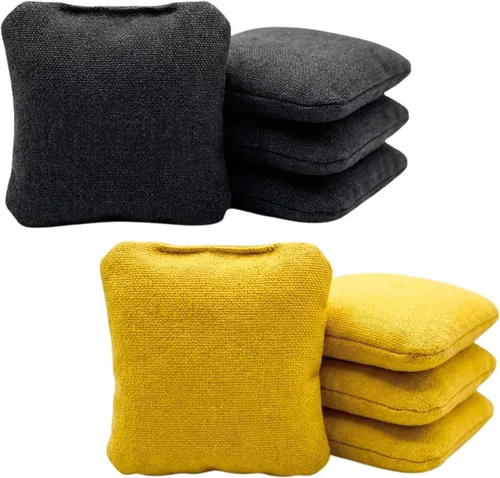 Vista 9 de Bolsas Profesionales de Cornhole de Doble Cara - 16 oz 6x6 con Relleno de Resina Premium - Bolsas de Frijoles Pro de Torneo Oficial