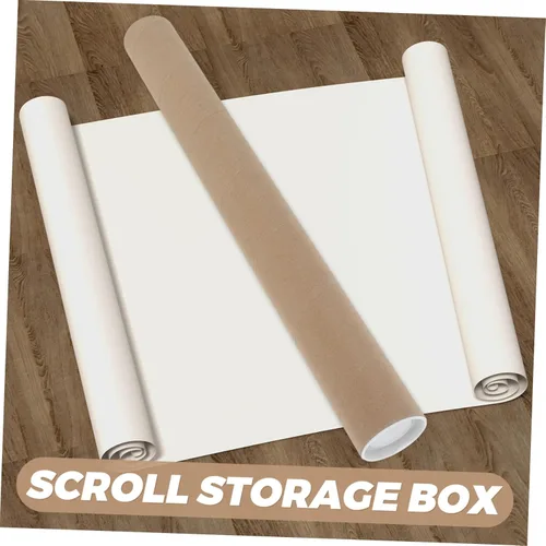 Vista 8 de Tubos de correo de papel robustos para mapas carteles Embalaje resistente Tubos de almacenamiento de cartón con tapas