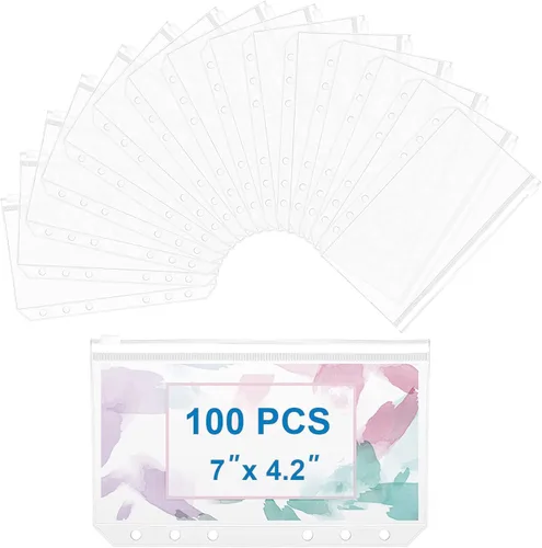 Vista 13 de 48 + 2 carpetas de bolsillo multicolor A4 de 3 anillos con bolsillos, bolsa con cremallera a granel, carpeta de 3 anillos para organizador