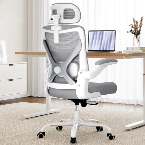 Vista 10 de Ergalithic Silla de oficina ergonómica – Silla de escritorio para computadora en forma de X cómoda, silla de juegos, silla de oficina con soporte