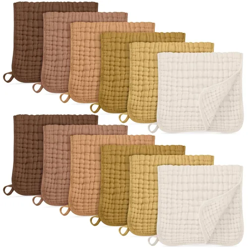Unnivoll Paños de muselina para eructos para bebé, 100% algodón, para niños y niñas, grandes, 20 x 10 pulgadas, extra suaves y absorbentes, paquete