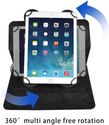 Vista 4 de Navitech Funda de teclado Bluetooth rotacional compatible con tableta Samsung Galaxy Tab A8 de 10,5 pulgadas