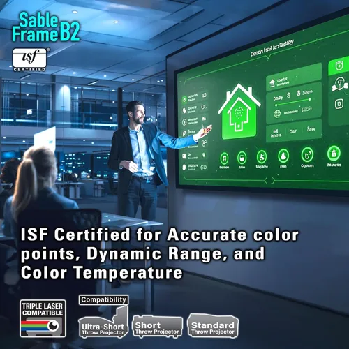Vista 5 de Elite Screens Sable Frame pantalla de proyección de marco fijo SableFrame B2