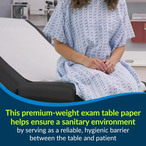 Vista 6 de TIDI 507 Avalon Papers - Papel de mesa liso de alta calidad, blanco, 20 pulgadas de ancho, 225 pies de largo, paquete de 12