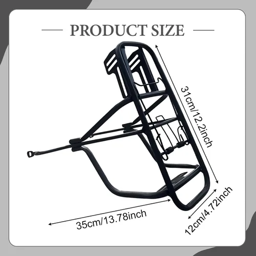 Vista 5 de Yiju Bike Cargo Carrier Rack,Rear Bicycle Rack Cycling Equipment Stand Luggage Holder Pannier Support for Mountain Bikes Storage