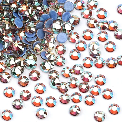 Vista 17 de Hot Fix - Diamantes de imitación de cristal con parte trasera plana, gemas de 0.189 in (20 ss, 1440 piezas, zafiro)
