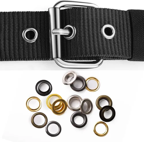 Vista 3 de Kit de ojales de metal para zapatos, ropa, bolsas de manualidades (4 colores, 160 piezas)