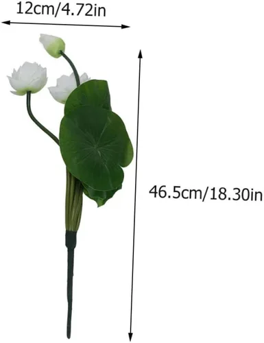 Vista 6 de DECHOUS 3 piezas de flores falsas de seda artificiales para decoración del hogar, ornamento falso de seda para el hogar