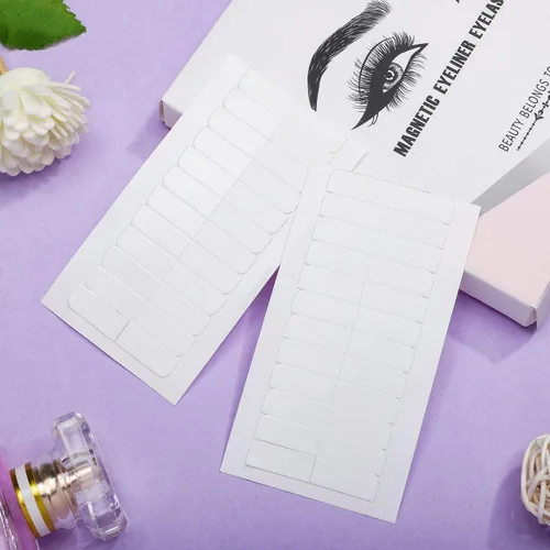 Vista 4 de Blulu 360 Piezas de Cintas Adhesivas para Extensiones de Cabello Blancas, Cintas de Doble Cara Fuertes en Reemplazo de Extensiones, Cinta Adhesiva