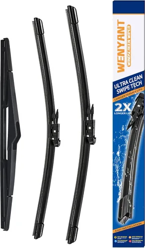 Vista 23 de Juego de limpiaparabrisas compatibles con Volkswagen Beetle 2012-2019, delanteros, equipo original de repuesto automotriz, 2 piezas de 22 y 22