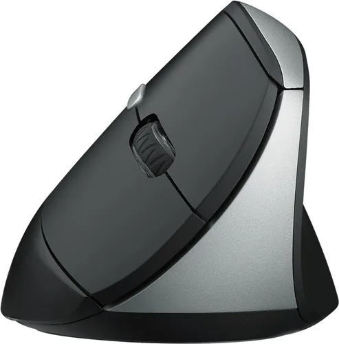 Rapoo EV250 Ratón ergonómico vertical silencioso, ratón óptico inalámbrico de 2.4G, 800/1000/1200/1600 DPI, clics silenciosos, 5 botones, compatible