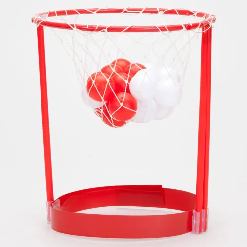Vista 4 de Bits and Pieces - Hilarante cabeza de canasta - Aro de baloncesto portátil - Mini aro de baloncesto para el hogar u oficina