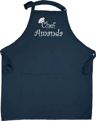 Vista 5 de Custom Apron Embroidered Kitchen Apron Women Chef Apron For Men Personalized Apron With Pockets