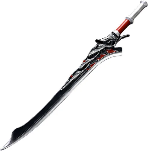 Espada de espuma de fantasía Nero Red Queen de 43 pulgadas para diablo puede llorar, disfraz de arma de cosplay para Halloween, regalo de Navidad
