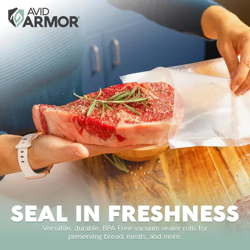 Vista 4 de Avid Armor Bolsas selladoras al vacío de 200 cuartos de galón de 8 x 12 pulgadas para guardar alimentos, grado comercial, sin BPA, resistentes