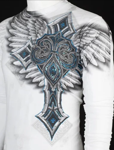 Vista 7 de Xtreme Couture by Affliction - Camiseta de manga larga para hombre Last Blow