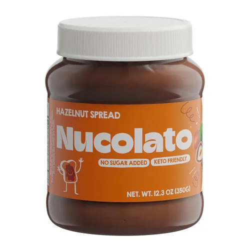 Vista 13 de NUCOLATO Crema de caramelo y avellana 12.3 oz - 350 g Apto para dieta cetogénica - Sin gluten - Sin azúcar añadido El mejor postre bajo